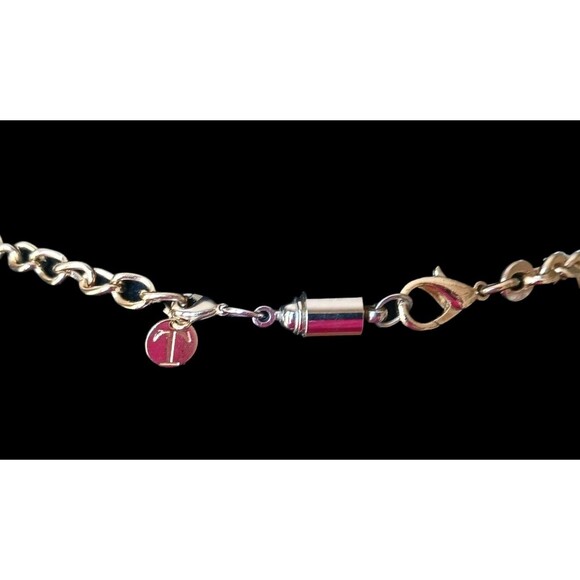 NEW Talbots Gold Tone Feather Choker Collar Bib Statement Necklace Lobster Clasp - Picture 4 of 5